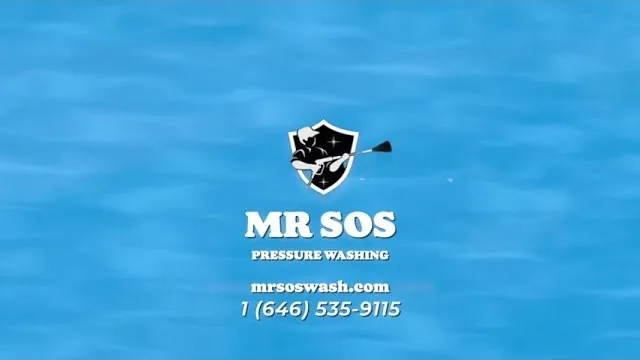 Mr SOS Pressure Washing commercial end card